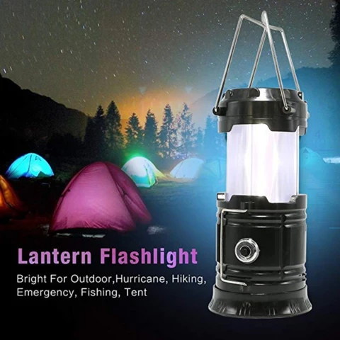 Portable Outdoor LED Flame Lantern Flashlight