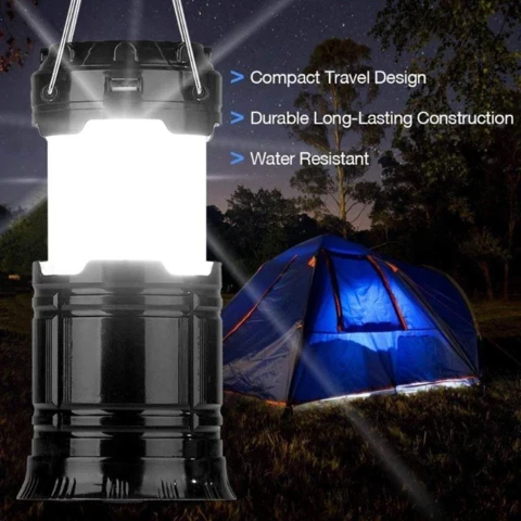 Portable Outdoor LED Flame Lantern Flashlight
